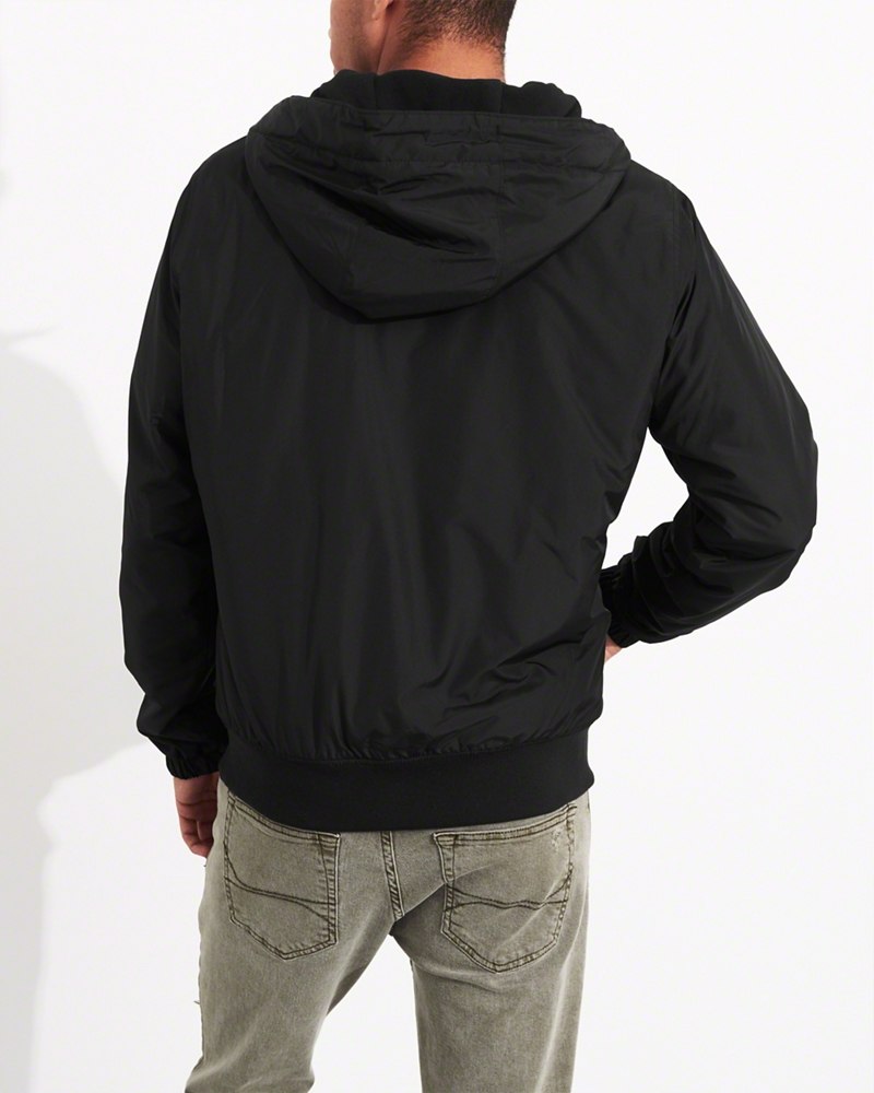 Hình Áo khoác nam Hollister HCO-K16 Fleece-Lined Hooded Bomber Jacket