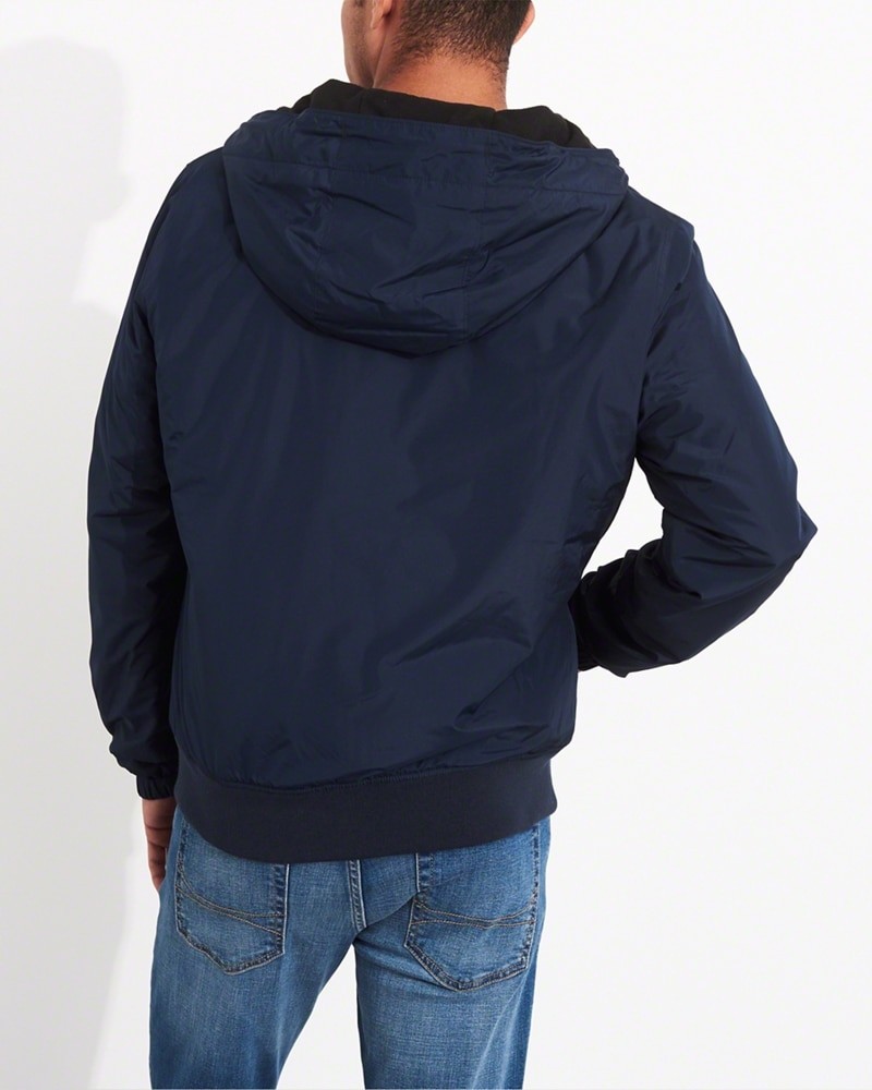 Hình Áo khoác nam Hollister HCO-K17 Fleece-Lined Hooded Bomber Jacket