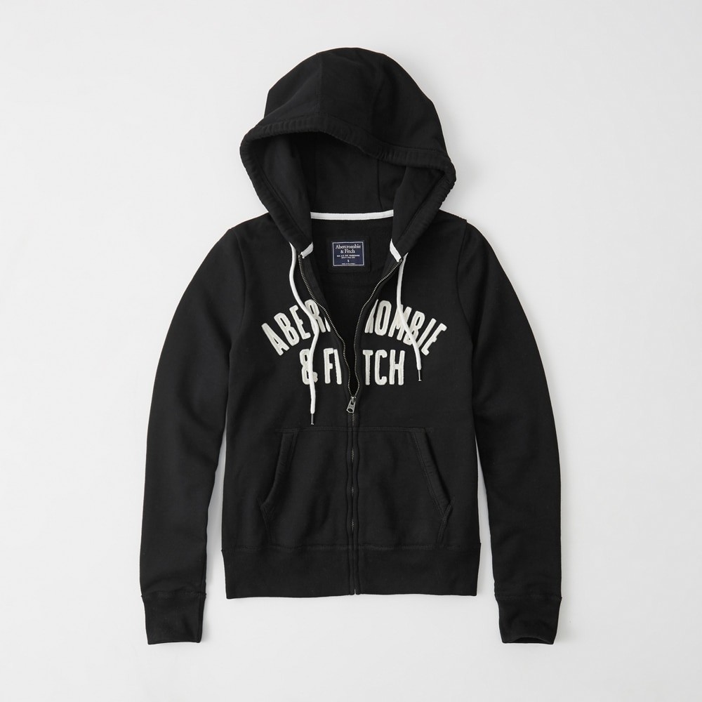 Hình Áo khoác nữ Abercrombie & Fitch AF-US-NK01 Logo Full-Zip Hoodie