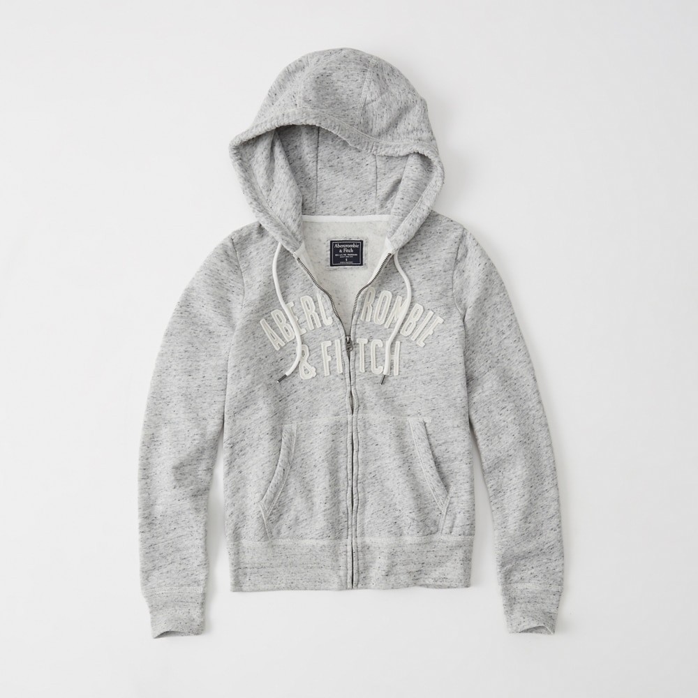 Hình Áo khoác nữ Abercrombie & Fitch AF-US-NK02 Logo Full-Zip Hoodie