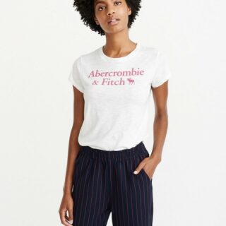 Hình Áo thun nữ Abercrombie & Fitch AF-US-NT01 Short-Sleeve Logo Tee