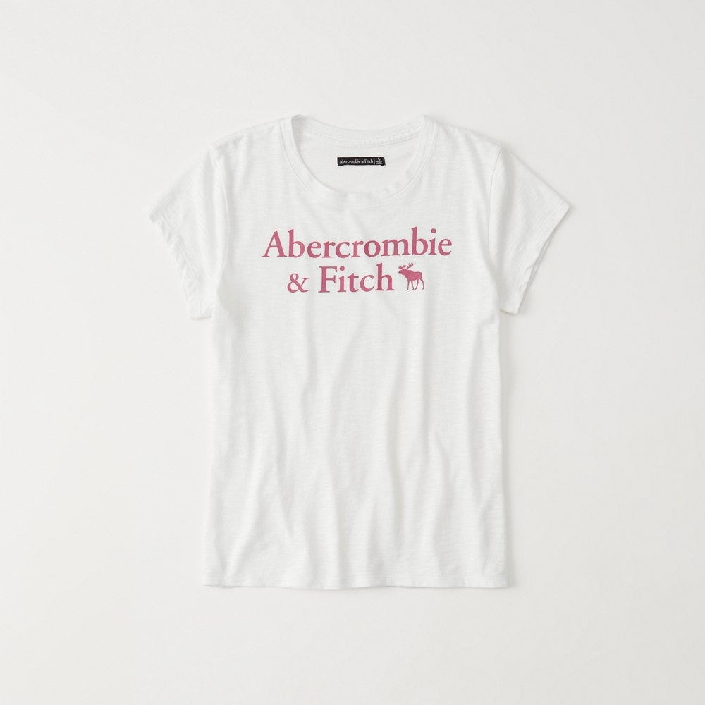 Hình Áo thun nữ Abercrombie & Fitch AF-US-NT01 Short-Sleeve Logo Tee