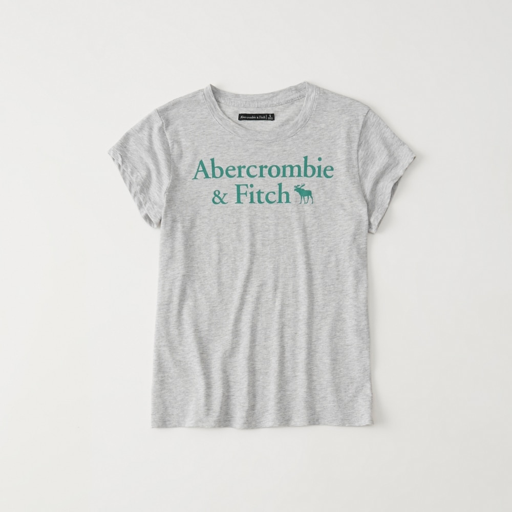 Hình Áo thun nữ Abercrombie & Fitch AF-US-NT02 Short-Sleeve Logo Tee