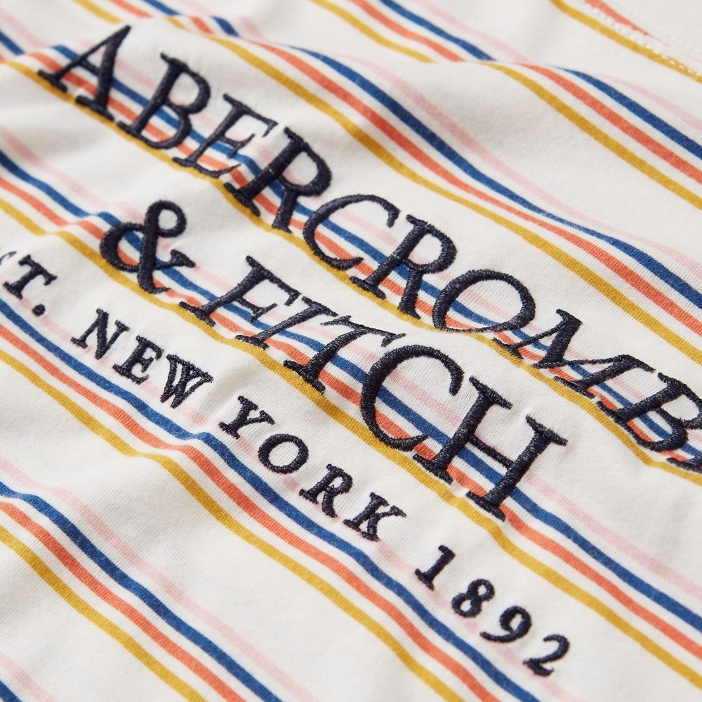 Hình Áo thun nữ Abercrombie & Fitch AF-US-NT03 Embroidered Logo Tee
