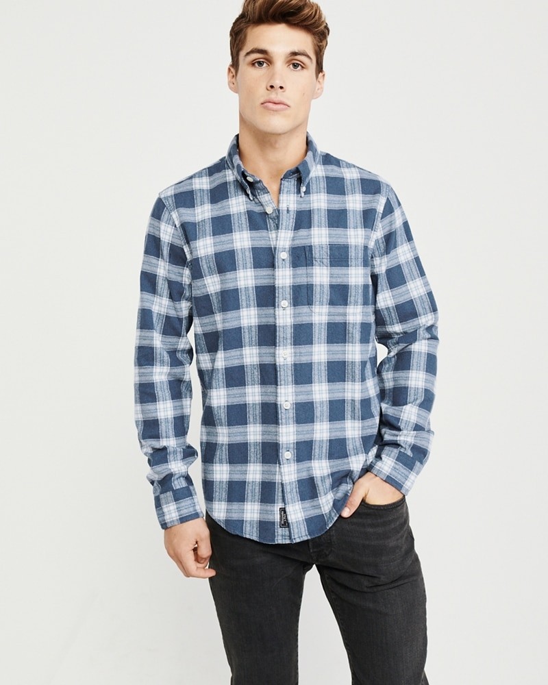Hình Áo sơmi nam Abercrombie & Fitch AF-US-SM68 Spring Flannel Shirt