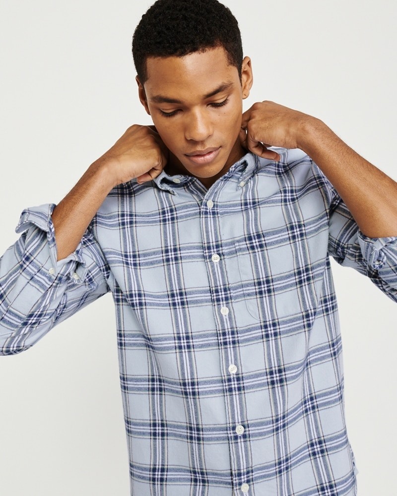 Hình Áo sơmi nam Abercrombie & Fitch AF-US-SM69 Spring Flannel Shirt