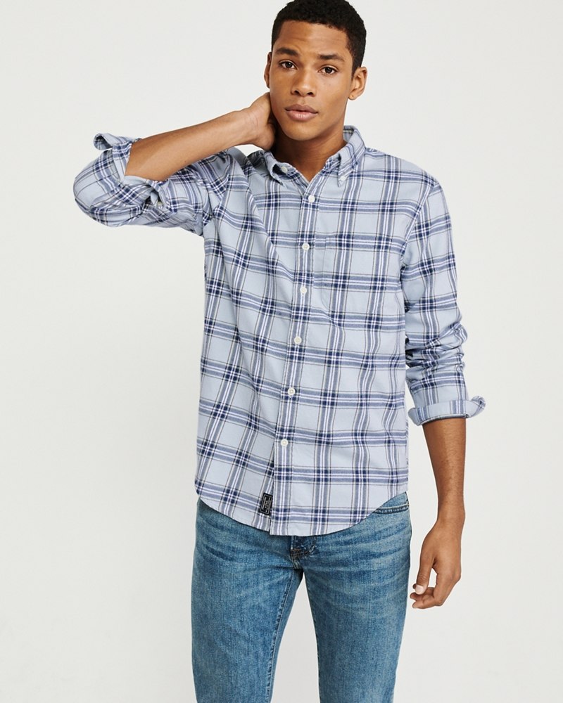 Hình Áo sơmi nam Abercrombie & Fitch AF-US-SM69 Spring Flannel Shirt