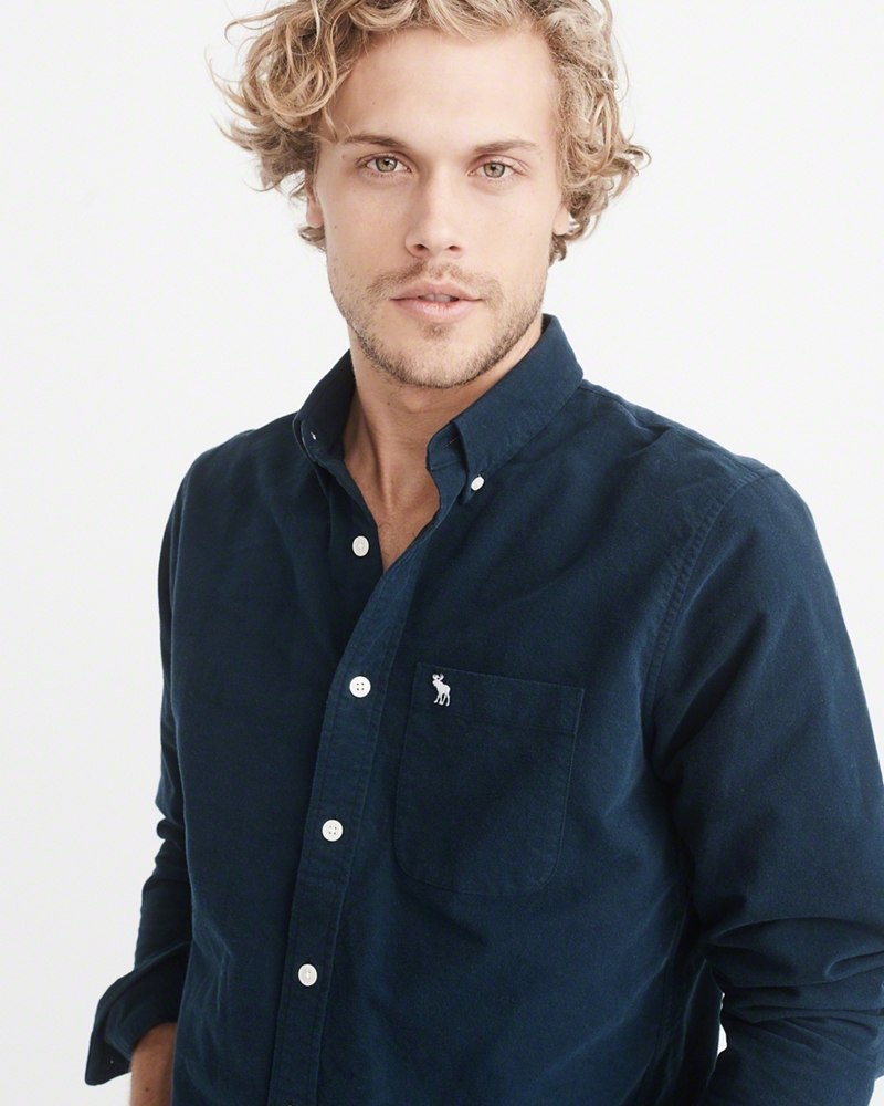 Hình Áo sơmi nam Abercrombie & Fitch AF-US-SM71 OXFORD SHIRT
