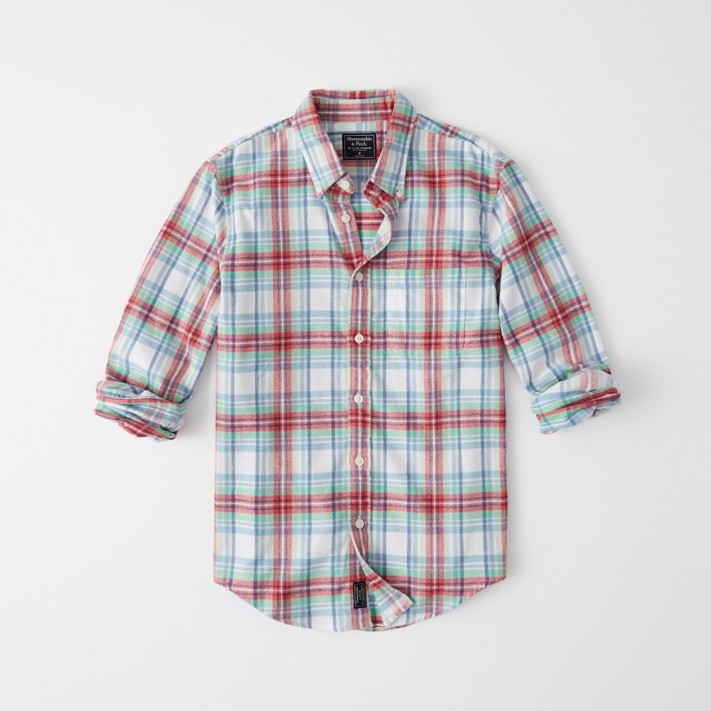 Hình Áo sơmi nam Abercrombie & Fitch AF-US-SM76 Spring Flannel Shirt