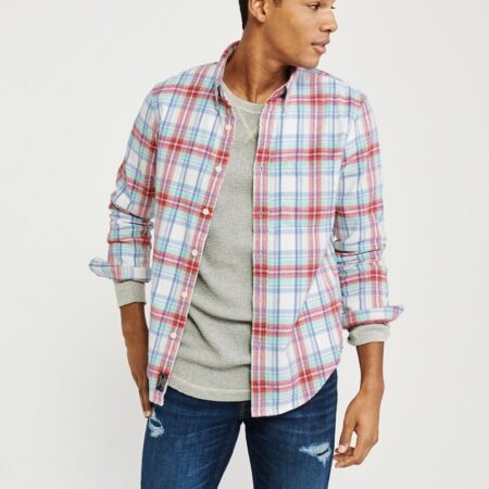 Hình Áo sơmi nam Abercrombie & Fitch AF-US-SM76 Spring Flannel Shirt