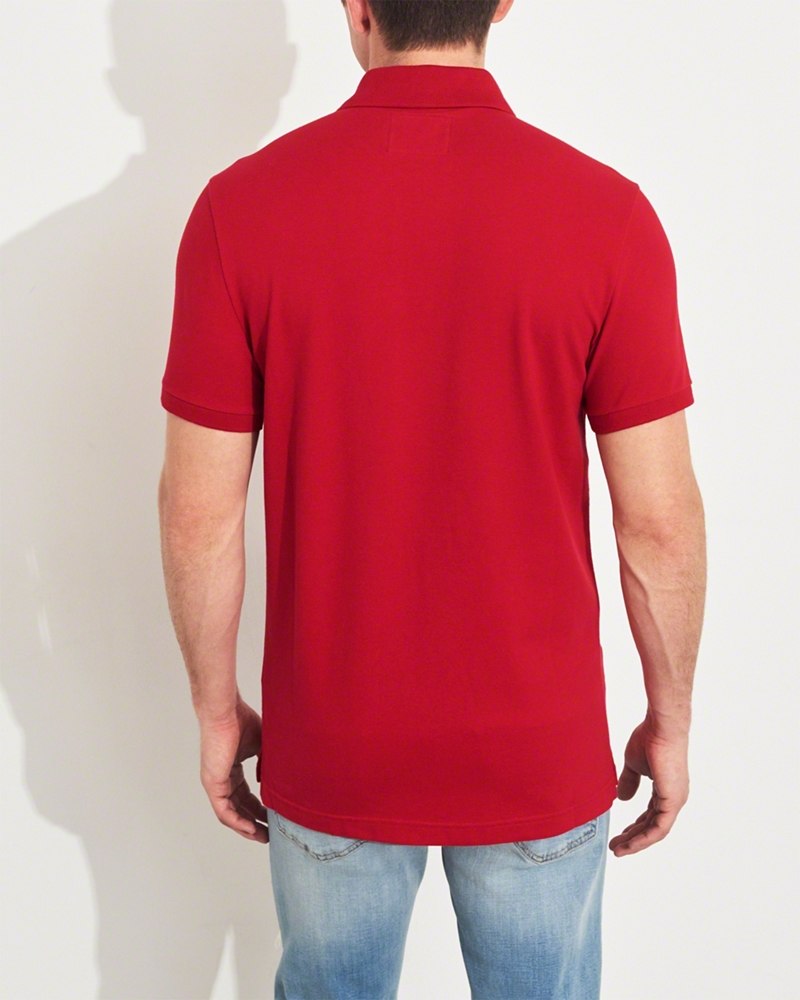 Hình Áo thun nam Hollister HCO-P193 Stretch Slim Fit Polo Red