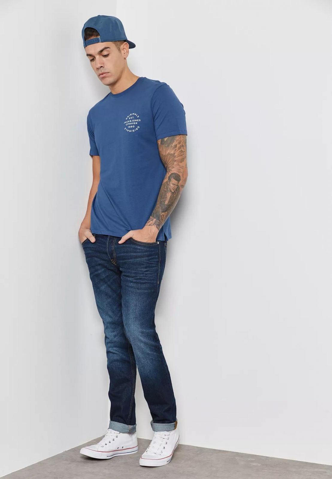 Hình Quần jeans nam Jack & Jones JAJ-J02 Tim Slim Fit Jeans