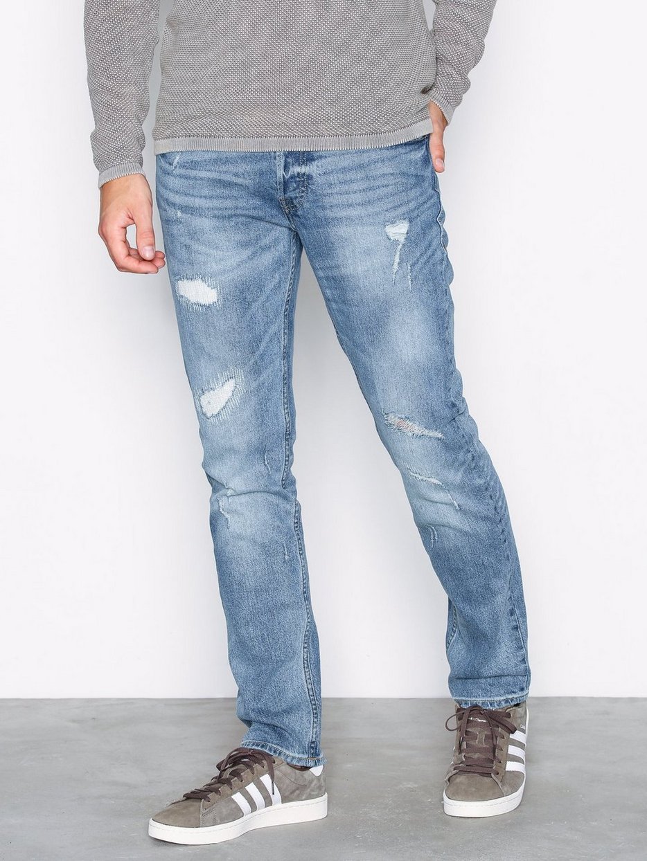 Hình Quần jeans nam Jack & Jones JAJ-J07 JJITIM JJORIGINAL CR 029 Slim Fit