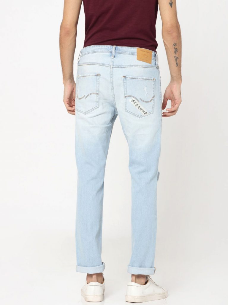 Hình Quần jeans nam Jack & Jones JAJ-J08 Light Blue Heavy Distressed Tim Slim Jeans Hình Quần jeans nam Jack & Jones JAJ-J08 Light Blue Heavy Distressed Tim Slim Jeans