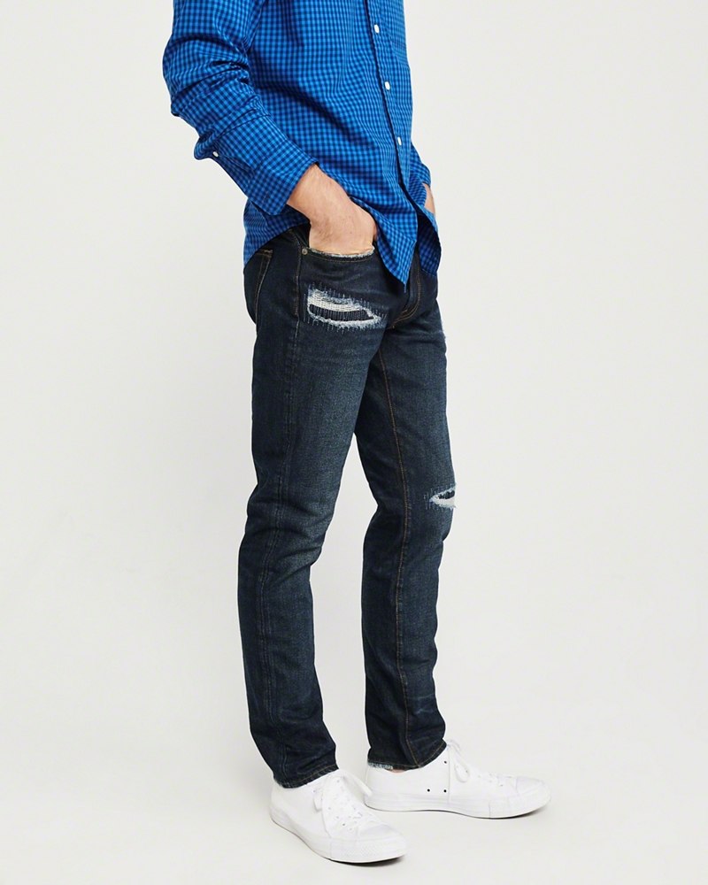 Hình Quần Jean nam Abercrombie & Fitch AF-US-J44 Ripped SKINNY JEANS