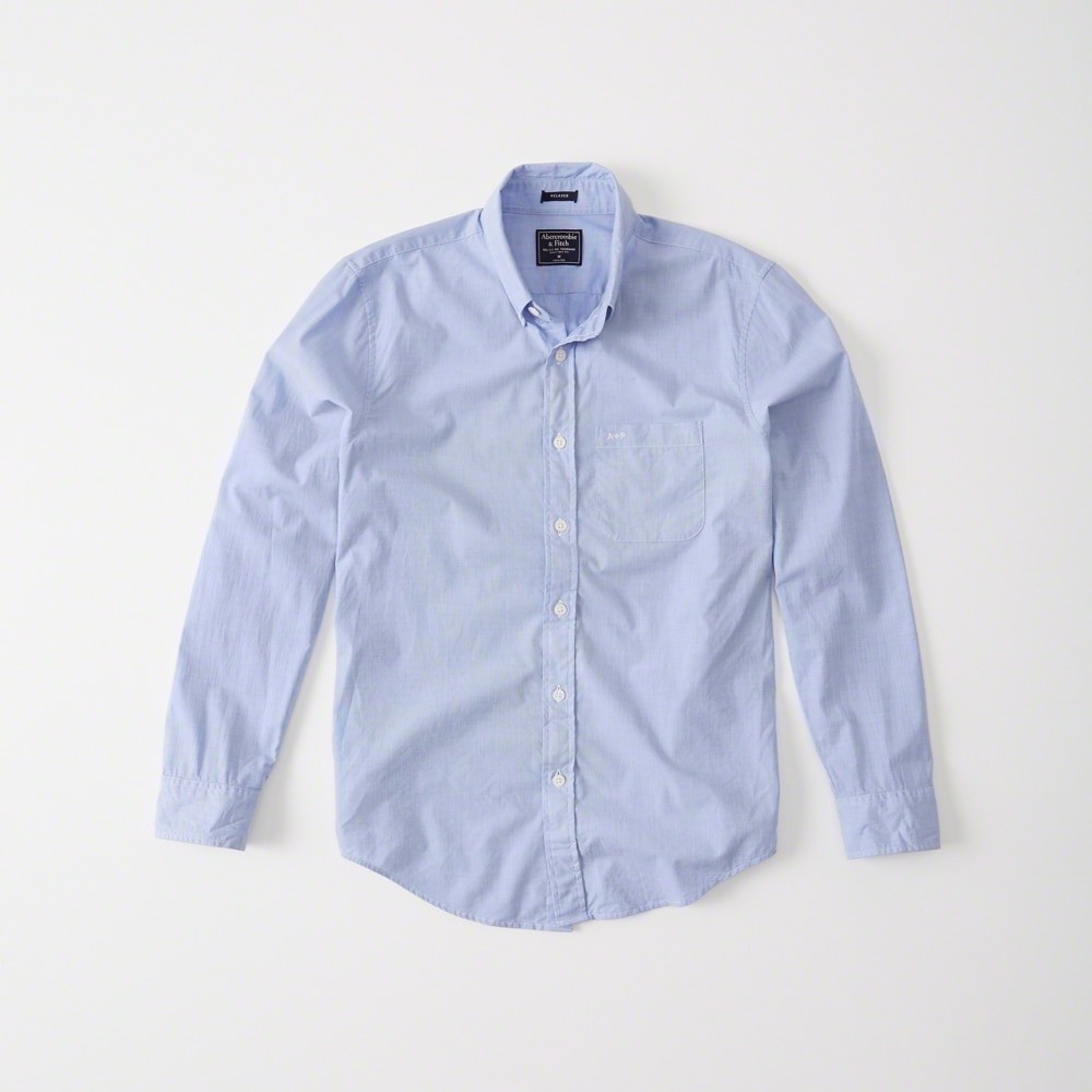 Hình Áo sơmi nam Abercrombie & Fitch AF-US-SM74 STRETCH POPLIN SHIRT