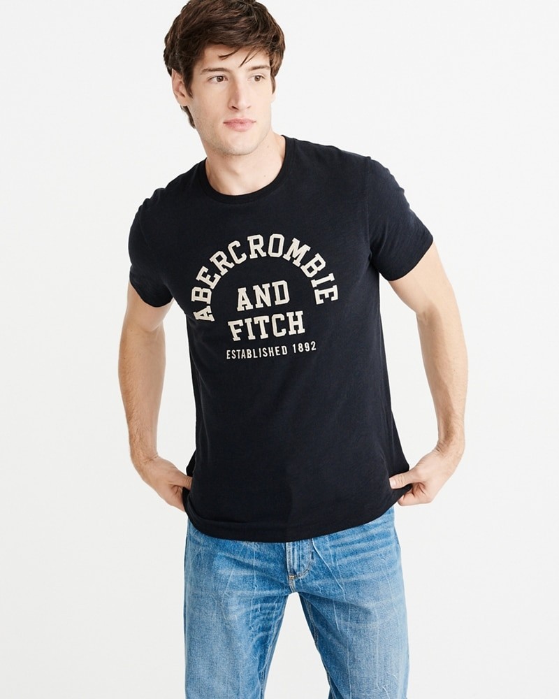 Hình Áo thun nam Abercrombie & Fitch AF-US-T26 Applique Logo Tee