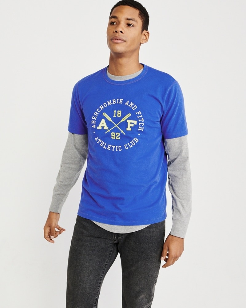 Hình Áo thun nam Abercrombie & Fitch AF-US-T29 Applique Logo Tee
