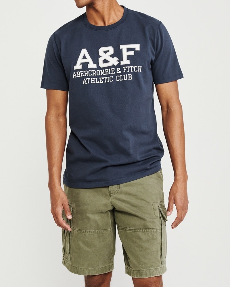 Hình Áo thun nam Abercrombie & Fitch AF-US-T33 Applique Logo Tee