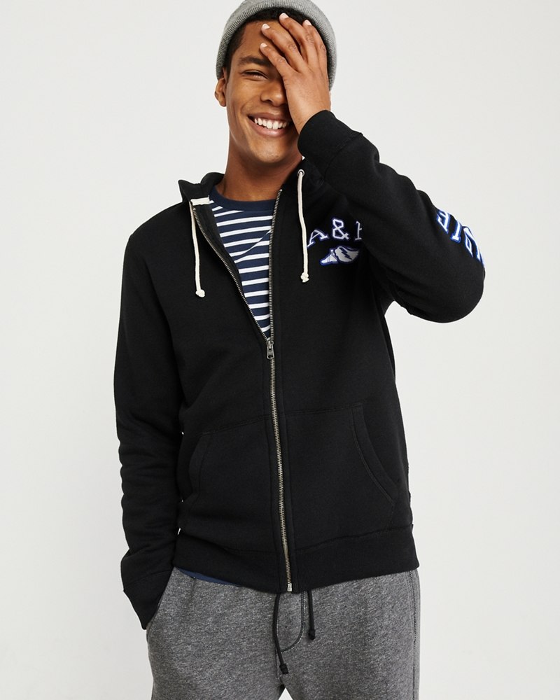 Hình Áo khoác nam Abercrombie & Fitch AF-US-K21 Full-Zip Logo Hoodie