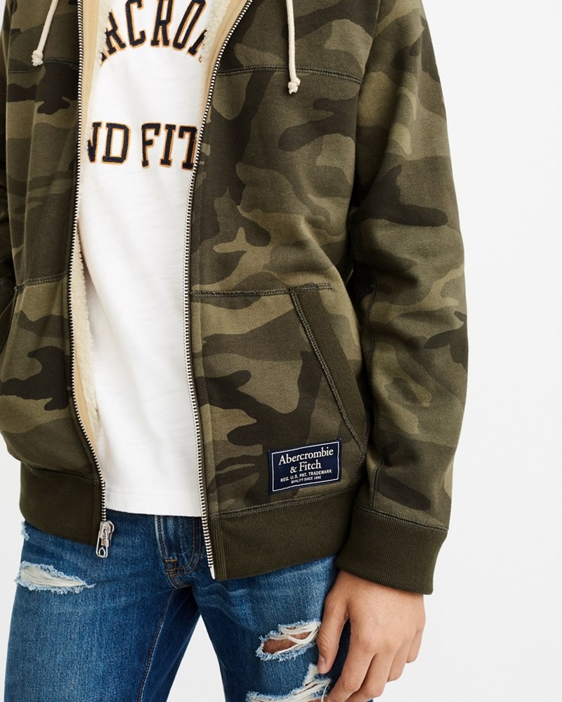 Hình Áo khoác lông cừu nam AF-US-K22 Sherpa-Lined Full-Zip Jacket