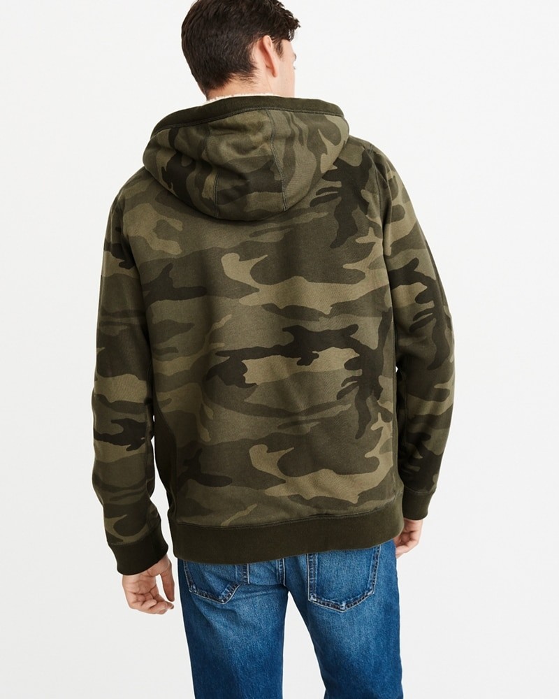 Hình Áo khoác lông cừu nam AF-US-K22 Sherpa-Lined Full-Zip Jacket