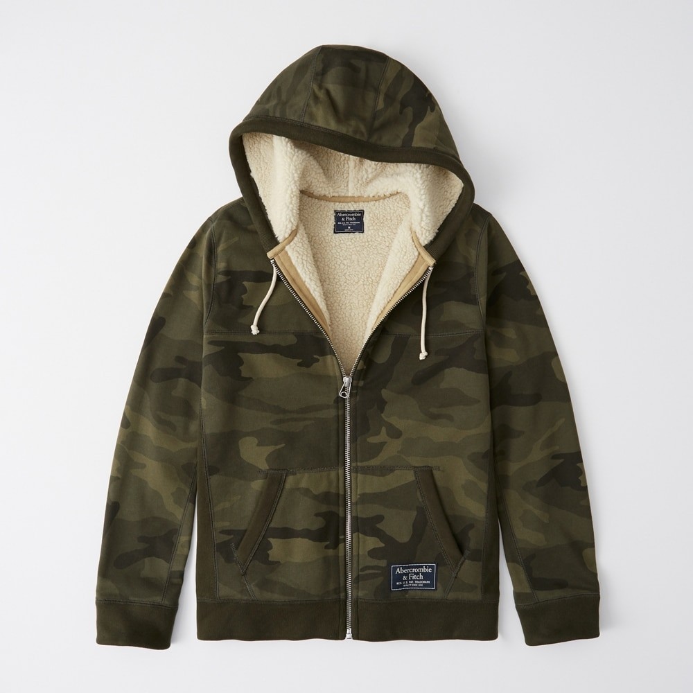 Hình Áo khoác lông cừu nam AF-US-K22 Sherpa-Lined Full-Zip Jacket