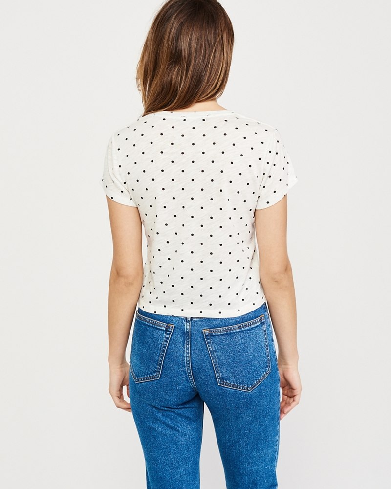 Hình Áo thun nữ Abercrombie & Fitch AF-US-NT05 Short-Sleeve Logo Tee