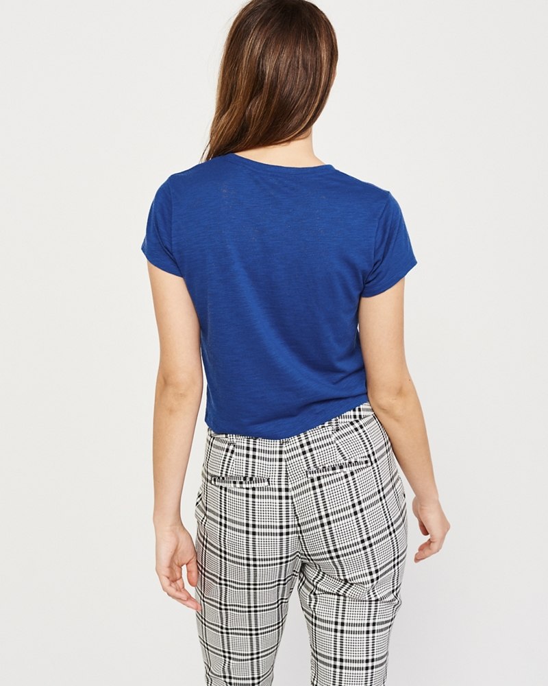 Hình Áo thun nữ Abercrombie & Fitch AF-US-NT07 Short-Sleeve Logo Tee