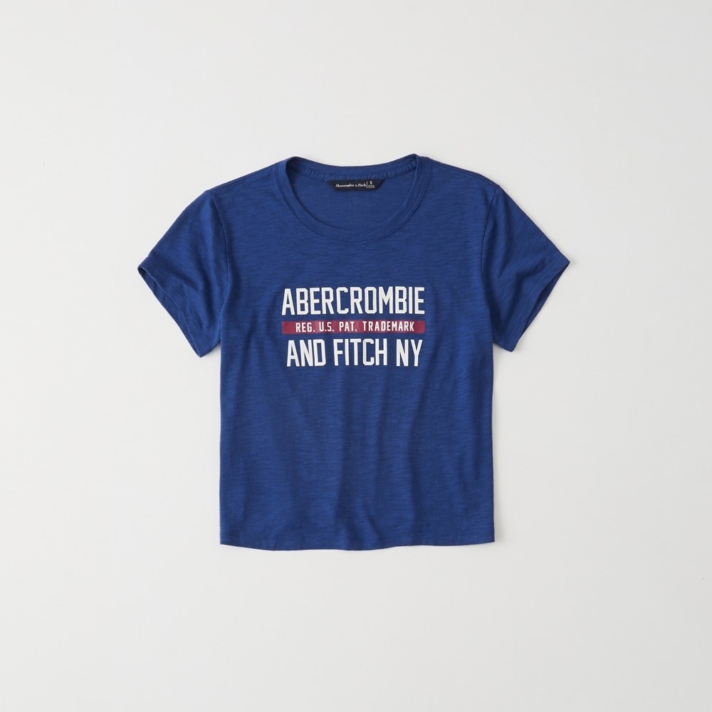 Hình Áo thun nữ Abercrombie & Fitch AF-US-NT07 Short-Sleeve Logo Tee