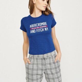 Hình Áo thun nữ Abercrombie & Fitch AF-US-NT07 Short-Sleeve Logo Tee