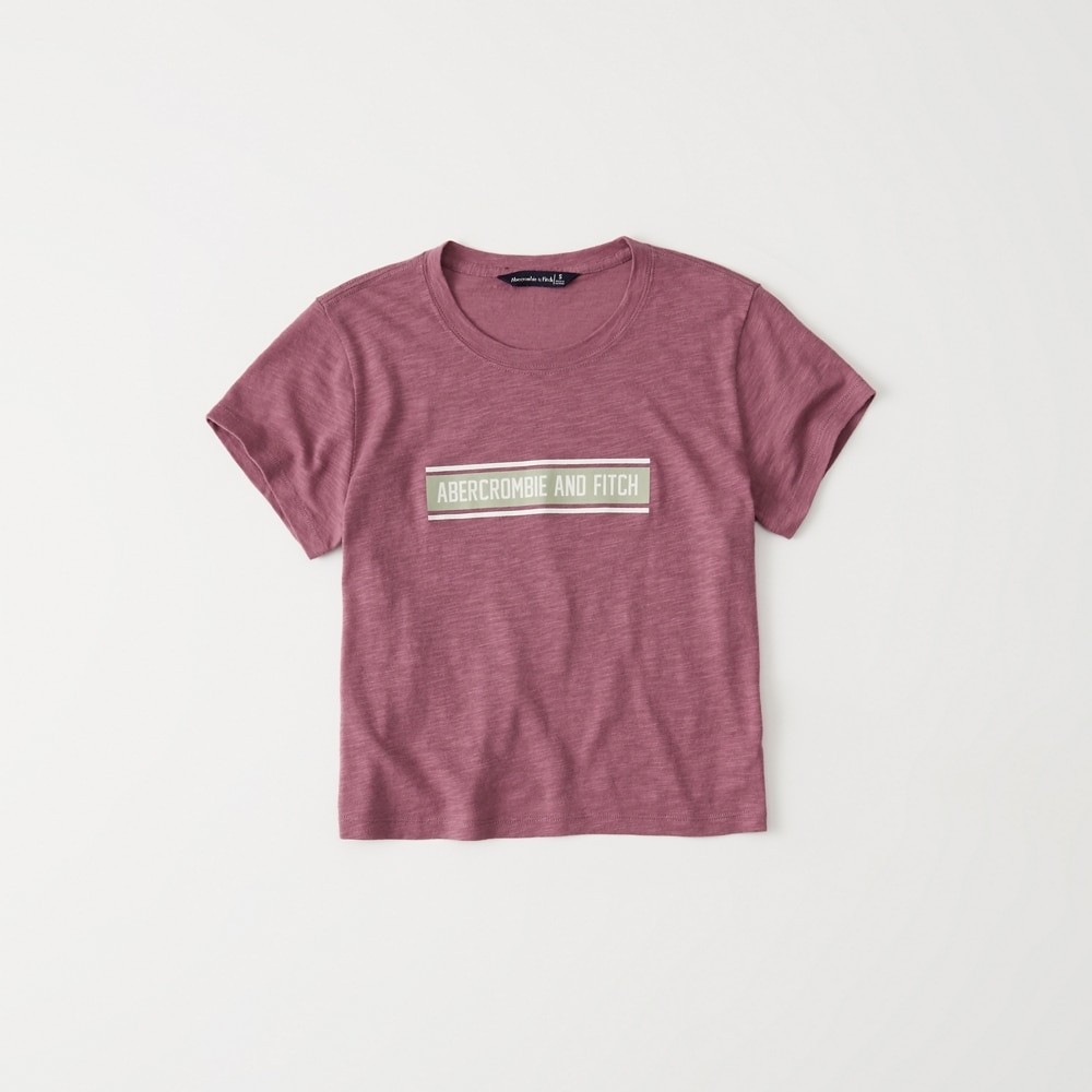 Hình Áo thun nữ Abercrombie & Fitch AF-US-NT09 Short-Sleeve Logo Tee