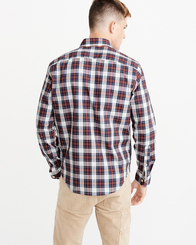 Hình Áo sơmi nam Abercrombie & Fitch AF-US-SM84 Oxford Shirt Signature Fit