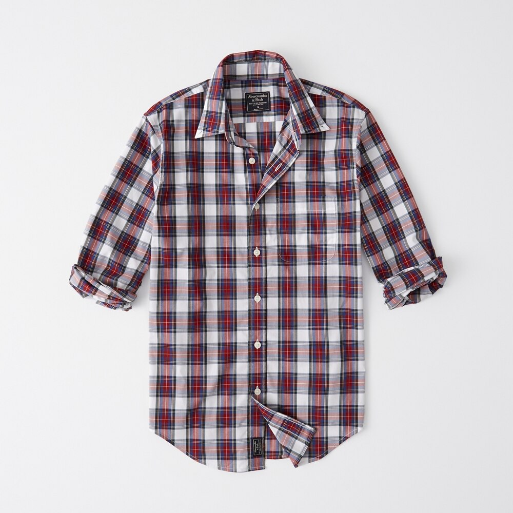 Hình Áo sơmi nam Abercrombie & Fitch AF-US-SM84 Oxford Shirt Signature Fit