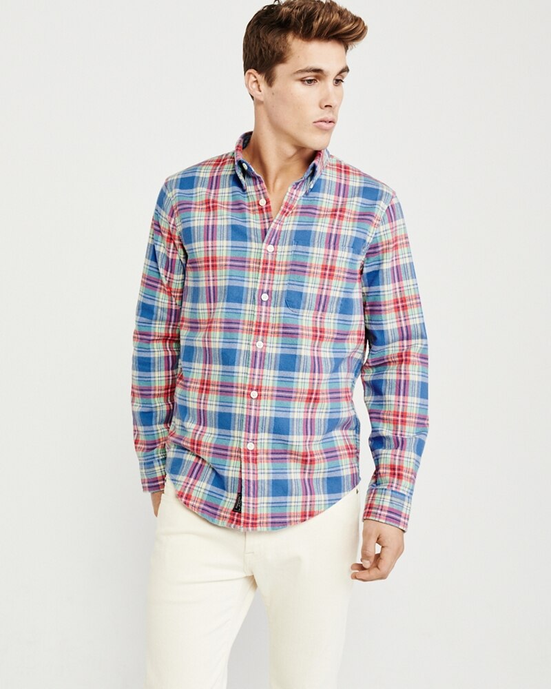 Hình Áo sơmi nam Abercrombie & Fitch AF-US-SM86 Spring Flannel Shirt