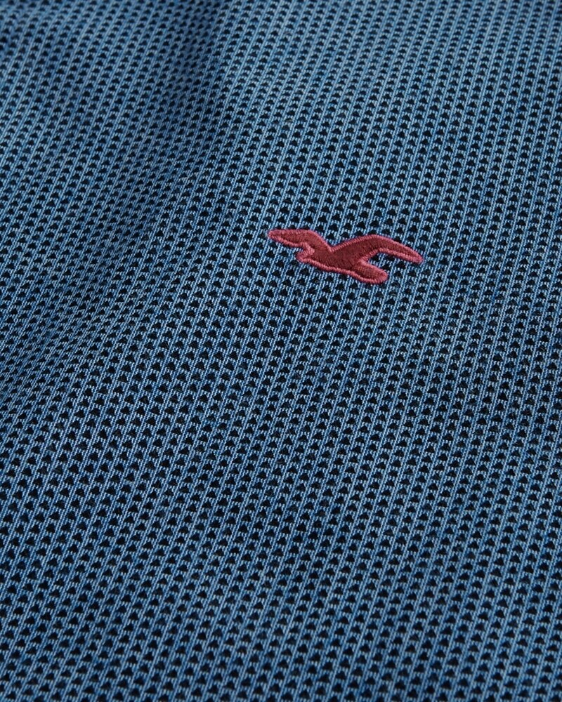 Hình Áo sơmi nam Hollister HCO-US-SM24 Stretch Poplin Muscle Fit Shirt