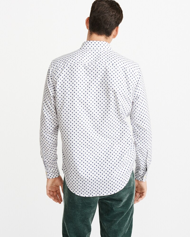 Hình Áo sơmi nam Abercrombie & Fitch AF-US-SM85 Printed Oxford Shirt