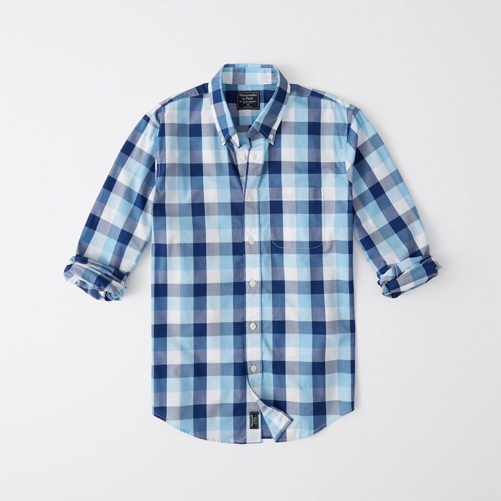 Hình Áo sơmi nam Abercrombie & Fitch AF-US-SM88 Poplin Shirt Signature Fit