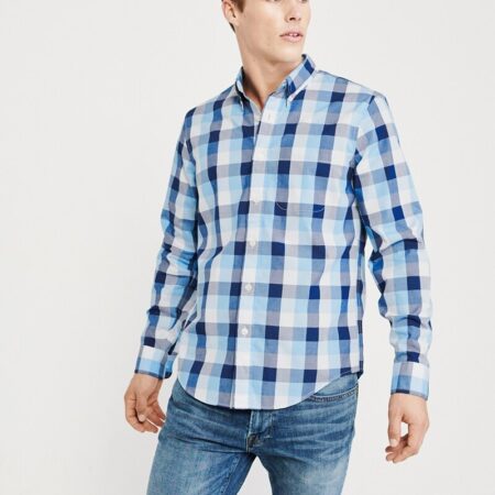 Hình Áo sơmi nam Abercrombie & Fitch AF-US-SM88 Poplin Shirt Signature Fit