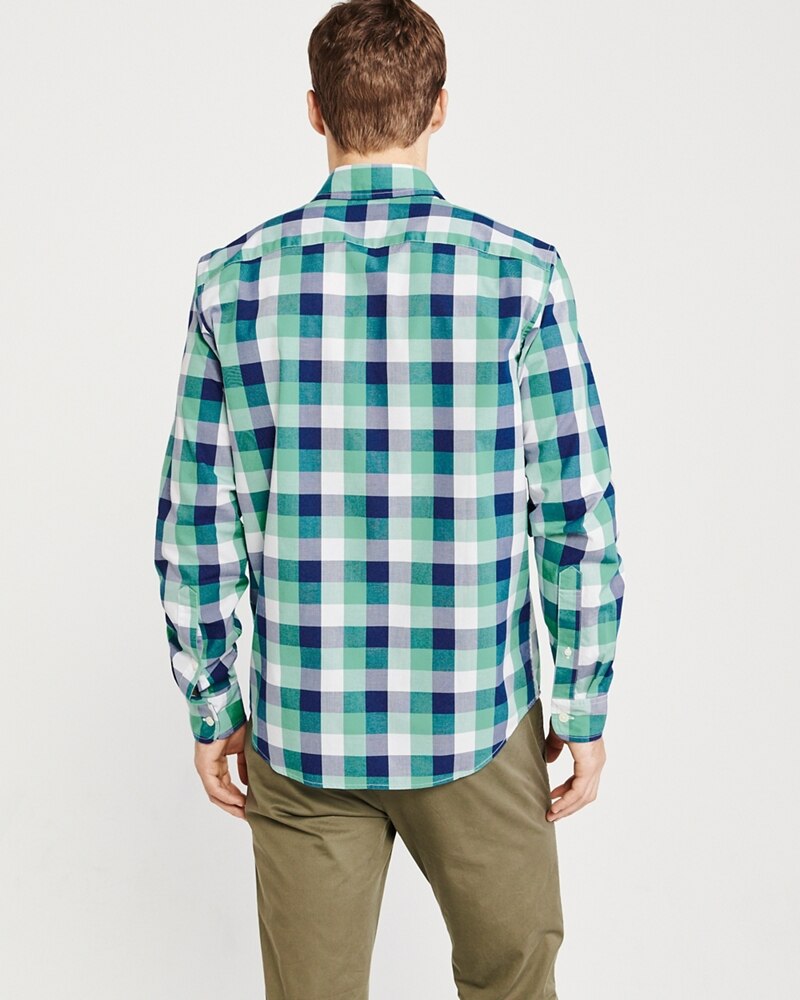 Hình Áo sơmi nam Abercrombie & Fitch AF-US-SM89 Poplin Shirt Signature Fit