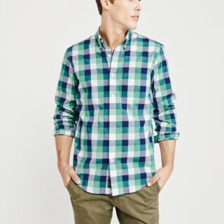 Hình Áo sơmi nam Abercrombie & Fitch AF-US-SM89 Poplin Shirt Signature Fit