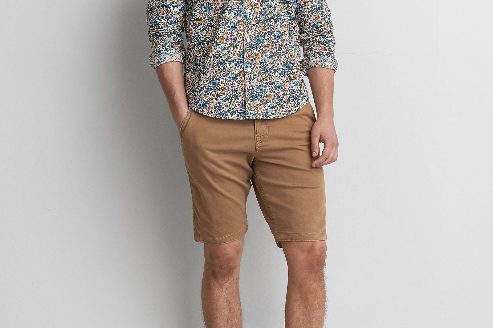 Hình Quần shorts khaki nam American Eagle AE-S04 Classic