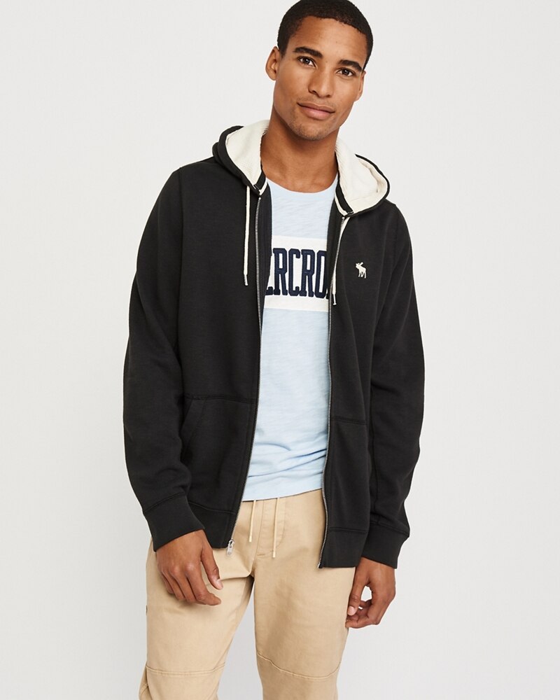 Hình Áo khoác nam Abercrombie & Fitch AF-K23 Full-Zip Icon Hoodie