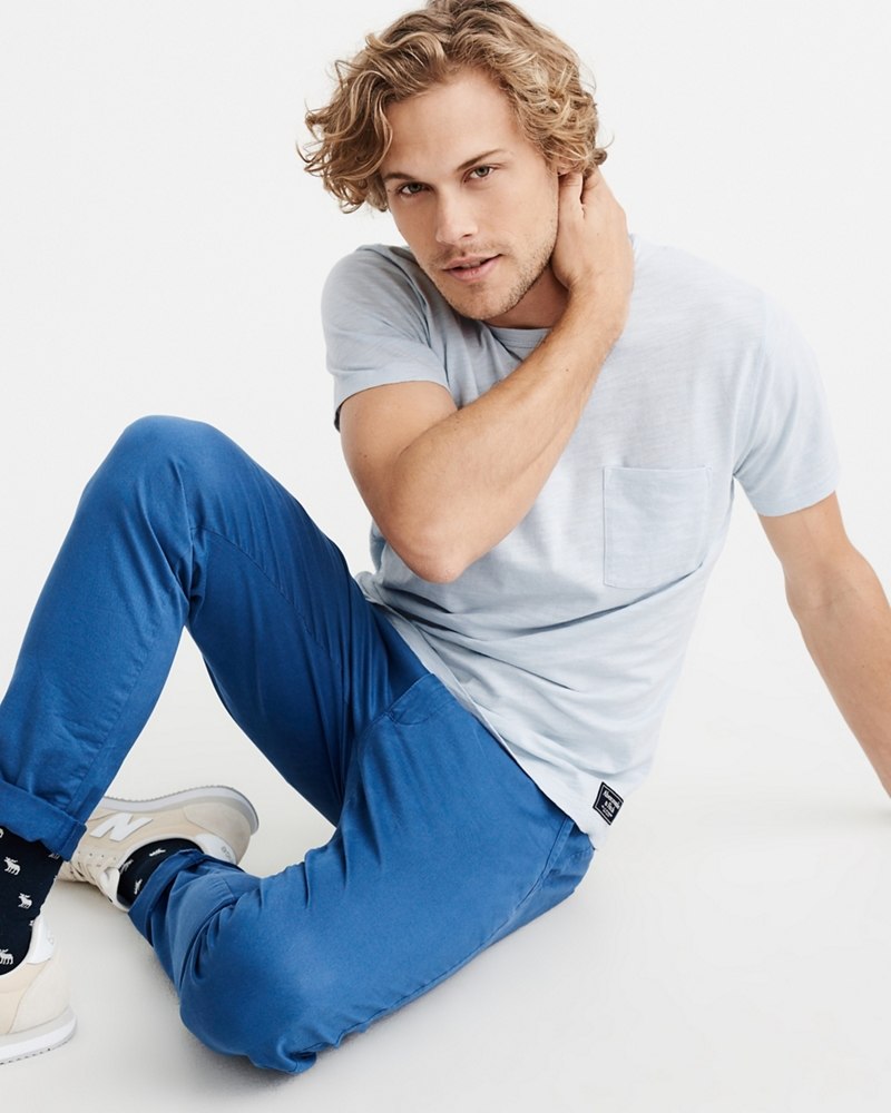 Hình Áo thun nam Abercrombie & Fitch AF-US-T45 Pocket Crew Tee