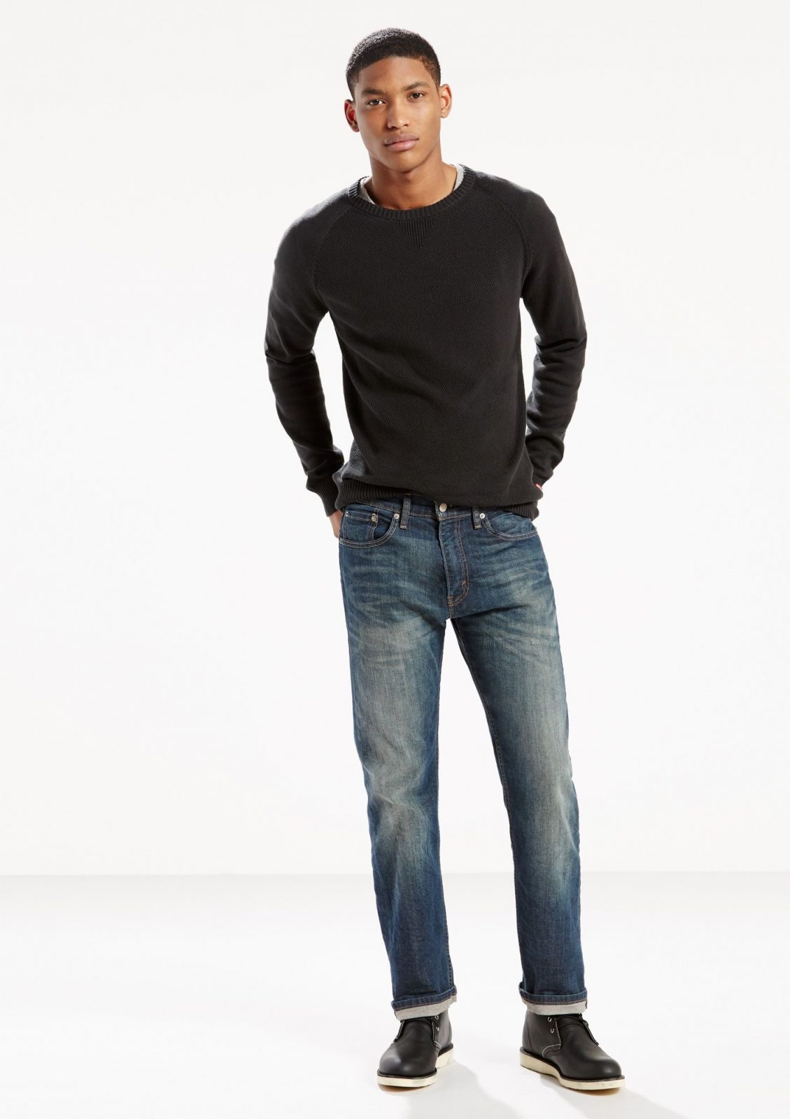 Quần jeans nam Levis 505 LV-US-J02 Regular Fit Stretch Jea