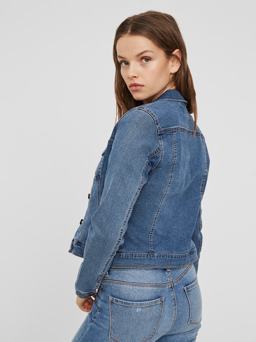 Hình Áo khoác jean nữ Veromoda VM-NK03 SHORT DENIM JACKET