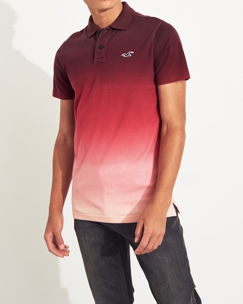 Hình Áo thun nam Hollister HCO-P208 Stretch Ombré Polo