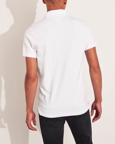 Hình Áo thun nam Hollister HCO-P211 Stretch Polo White