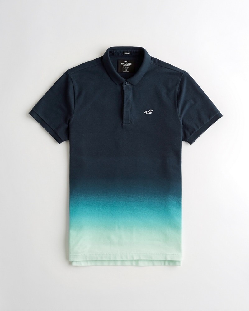 Hình Áo thun nam Hollister HCO-P212 Stretch Shrunken Collar Polo