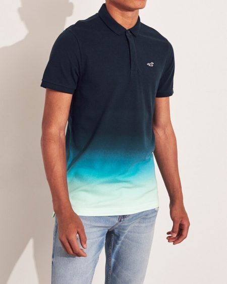 Hình Áo thun nam Hollister HCO-P212 Stretch Shrunken Collar Polo